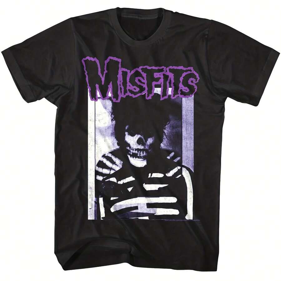Misfits Skeleton Collections 1 's T Shirt Song Punk K Band Concert Tour - 黑色8 - 查看 1