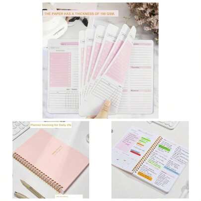 A5 Journal Lined Journal Notebook Women Mens 360 Pages, A5 Planner Hardcover Leather Journals Writing, Travel, Business, Work, College Ruled Notebooks Note Taking, Notepad, Green