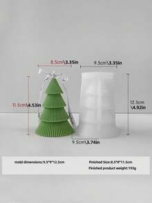 Christmas Tree Scented Candle Silicone Mold - DIY Handmade Craft, Easy Release & Clean, Festive Decorations, Christmas Decor, Christmas Decorations, Christmas Gifts