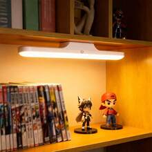 Mirror Light Bar Dimmable Touch Light 3 In 1 Light Color Changeable Built-In Battery Rechargeable Adjustable Angle And Magnet Mount For Reading Closet Cabinet Wireless LED Closet Kitchen Portable Light Bar For Vanity Makeup Mirror,1pc Led Vanity Light For Makeup Mirror, Wall Lamp, Bathroom, Usb Chargeable, Multifunctional Desk Reading Lamp, Bedroom, Dormitory, Eye Protection