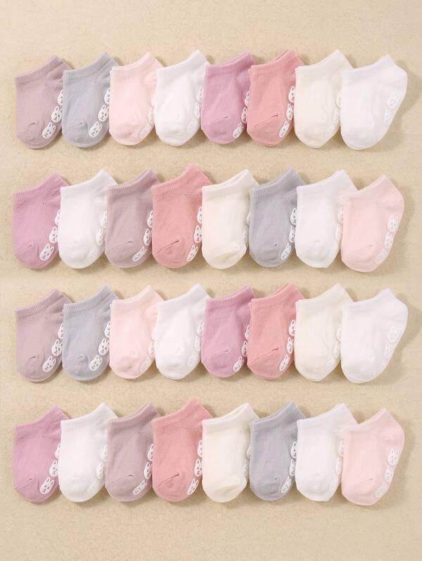 8 - Piece Set Of Baby Socks- Cute Bear - Designed Anti - Slip Dotted Floor Socks, Great For Toddlers And Newborns' Daily And Holiday Outfits