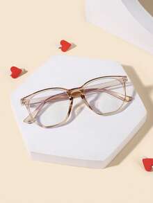 1副6-12岁儿童男女通用亚克力休闲基础款几何时尚纯色防蓝光眼镜，适合日常阅读和搭配校服 - 彩色 - 查看 7