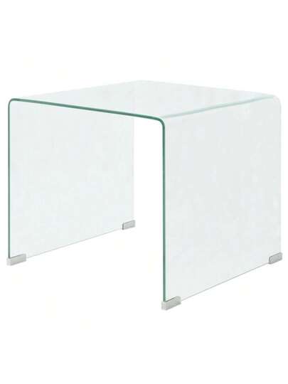 VidaXL Transparent Coffee Tafel 49.5x50x45 Cm Tempered Glass
