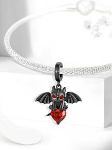 1pc 925 Sterling Silver Halloween Dark Animal Pendant, Suitable For Bracelet DIY, Women Jewelry - Beads 2 - View 6
