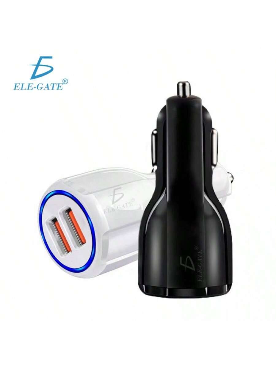 Cargador rápido para automóvil de color negro Turbo, Carga Rápida