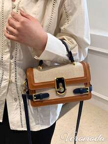 [US-Based Shipping]Women's Crossbody Bag, Women's Handle Wallet, Adjustable Strap Leather Tote Bag, Elegant Women's Handle Designer Square Bag, Fashionable Tote Bag, Premium-Quality Shoulder Bag, Minimalist Versatile Evening Crossbody Bag,  Color-Block Shoulder Bag, -Worthy Tote Crossbody Bag, New Women's Small Square Bag. Perfect For Commuting, Weekend Shopping, Dates, Evening Outings, Or Weddings. Perfect For Christmas, Thanksgiving, And New Year Gifts. - 彩色 - 查看 6