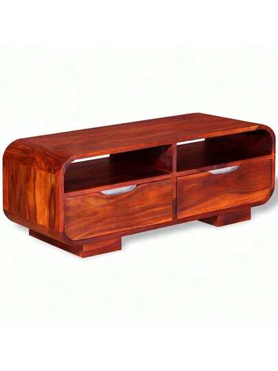 VidaXL Coffee Tafel 90x40x35 Cm Solid Acacia Wood view 3