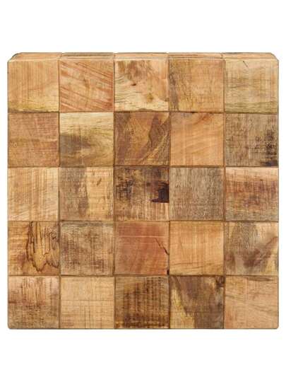 VidaXL Coffee Tables Pcs Block Rough Mango Wood view 8