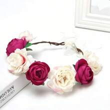 Coroa de Flores Simulada Feita à Mão, Festivais Escolares Japoneses, Coroa de Flores para Meninas Bunkasai, Há Coroas de Rosas em Cores como Rosa e Azul. Decoração para Ensaio Fotográfico de Férias à Beira-Mar, Coroa de Flores de Rosas, Coroa de Flores para Noiva, Decoração para Madrinhas, Acessórios de Cabelo Boêmios, Decorações de Elfos da Floresta, Acessórios Doces Coreanos Super Fadas, Presentes de Casamento, Acessórios para Casamento, Artigos para Festas, Artigos para Eventos