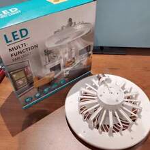 Nuevo Ventilador de Techo con Luz Ultrasilencioso 2 en 1 para Cocina y Baño Repelente de Mosquitos con Conexión Rosca y Función de Aromaterapia Lámpara de Matainsectos Eléctrico - Blanco - Ver 2