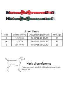 Christmas Pet Collar, Santa Claus Candy Bow Print Cat Dog Collar, Christmas Decorative Collar