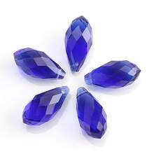 20pcs 10*20mm Horizontal Hole Water Drop Crystal Beads, Jewelry/Lighting Craft Supplies - 10*20mm Horizontal Hole Water Droplets 20 Pieces - View 24