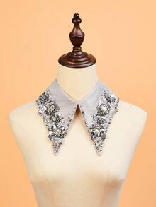 1pc Handmade Vintage Detachable Collar, Suitable For Pairing With Shirts For Dress For Christmas Decor