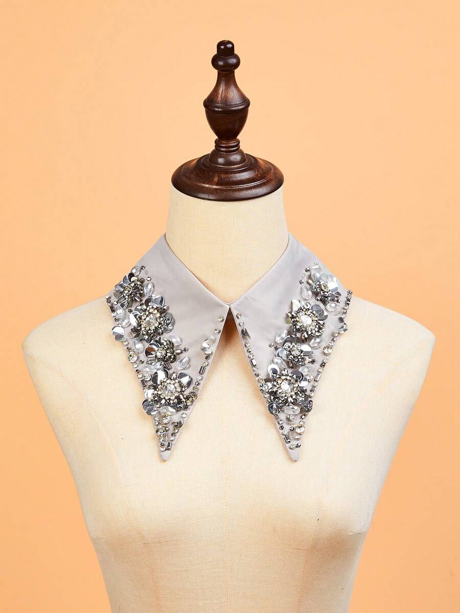 1pc Handmade Vintage Detachable Collar, Suitable For Pairing With Shirts For Dress For Christmas Decor