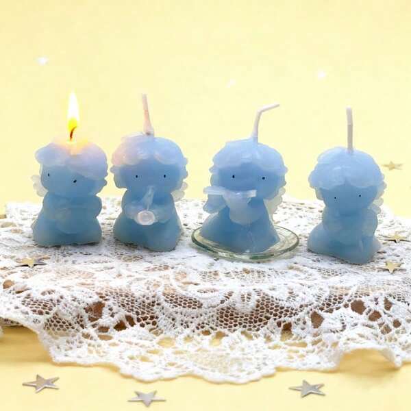 Kleine Engel spielen Musik Aromatherapie Kerzen, Hochzeitsandenken beste Party Notwendigkeiten Kerzen Geschenkbox Hochzeitsgeschenke Wohnzimmer Dekoration Accessoires Heim Dekoration Geburtstagsdekoration Schlafzimmer Dekoration Heim Dekoration Geburtstagsgeschenk Raumdekoration