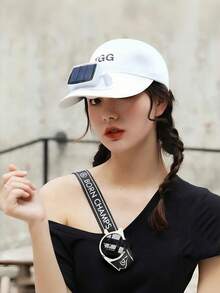 Chapéu versátil portátil com energia solar dupla para jovens, para homens e mulheres, proteção solar para praia, verão, boné de beisebol criativo com grande ventilador e ângulo ajustável, adequado para vários cenários, presentes de Natal, presentes de aniversário - Multicolorido - Ver 6