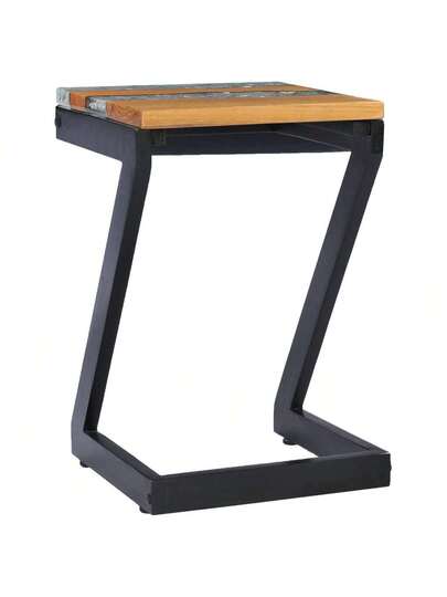 VidaXL Coffee Tafel 30x30x50 Cm Solid Teak Polyresin view 5