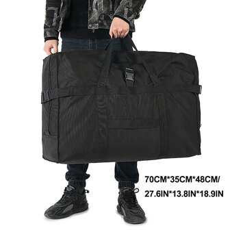 （M&L）超大号旅行行李袋，带拉链提手，可折叠，适用于露营、运动装备收纳，防水衣物袋，打包袋，手提袋，无纺布袋，防潮收纳袋，绗缝衣物收纳袋，结实耐用的超大号搬家收纳袋，旅行包，过夜包，大容量耐用旅行整理袋，邮轮旅行必备，男女皆宜的度假必备品