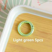 5pcs Colorful 25mm Spring Keychain In Colors - Perfect For DIY Crafts, Bag Charms & More