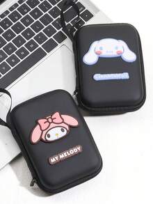 Sanrio New Creative Storage Bag, USB Flash Drive, SD Card, Hard Drive, Mouse, Data Cable Adapter, Headphones, EVA Storage Bag, Zipper, Anti Drop
