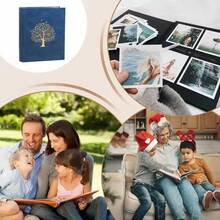 7 Inch 400 Photo Album Selected Leather And PVC Materials Large Capacity Family Children Baby Growth Wedding Memory Insert Album