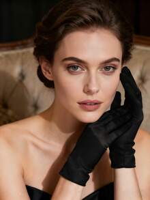 1 Pair Women's 21-Inch Long Opera Gloves, Fashion Elbow Length Gloves For Performance - Multicolor - View 10