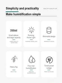 Kitchen mommy 7-Color Light USB Powered Mini Humidifier, Dual Nozzle Design, 10.57oz/300ml Capacity (Excluding Essential Oils), Suitable For Car And Home Use - Multicolor 2 - View 4