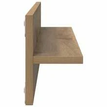 vidaXL 2 Stück Wandregale Aus Eiche-Artisan, 80 X 11,5 X 18 Cm, Holzwerkstoff - Black - View 7