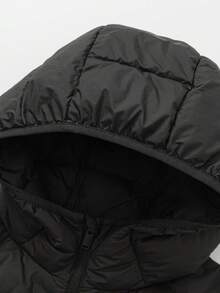 Balabala Lightweight Kids Down Jacket, Boys & Girls 2025 Winter Mall Edition, Hooded Outerwear - Black - View 6