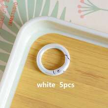 5pcs Colorful 25mm Spring Keychain In Colors - Perfect For DIY Crafts, Bag Charms & More