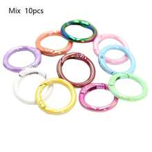 5pcs Colorful 25mm Spring Keychain In Colors - Perfect For DIY Crafts, Bag Charms & More