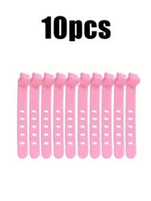 6pcs/Set Reusable Cable Organizer Winder, TPE Silicone Tie Wraps For Earphones, Phone Chargers, Mice, Audio Devices, Computers, Suitable For Home, Office, Kitchen, School (Random 6 Colors) - Multicolor - View 13