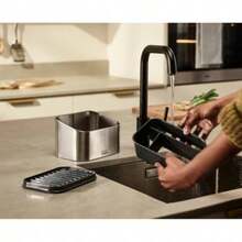 Joseph Joseph Surface Tiered Stainless Steel Sink Tidy: Kitchen Sink Organizer & Sponge Holder Caddy, Hand Wash - Mặc định - Xem 3