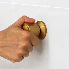 Crie e Construa Acabamento C-40 Classic Dourado Para Registro de Pressão e Gaveta Universal base Deca Docal - Dourado - Visão 2