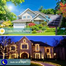 Garden Decoration Lights LED Outdoor Camping Atmosphere Light 105ft 300LED Solar Outdoor Waterproof Light Light Suitable For Outdoor Camping Canopy Tent Decoration Garden Courtyard Party Decoration Light - Warm Light - View 4