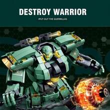 Buildable Transforming Mecha Robot 542 Pieces - STEM Learning Building Set For Kids Ages 6-12, Convertible Action Figure Model Kit For Children & Adult Collectors - 綠色 - 查看 4