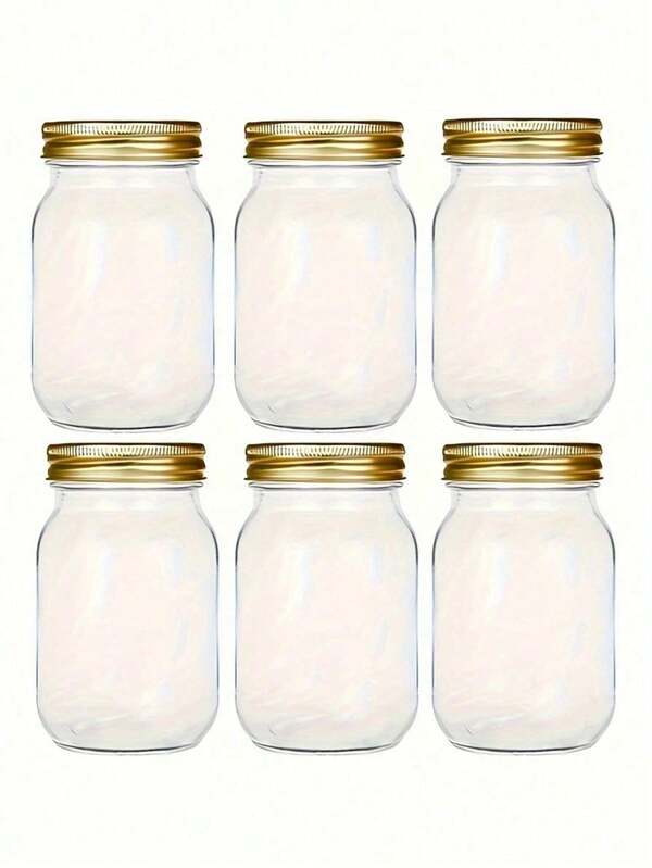 Tarros de vidrio sellados para almacenamiento de alimentos, ideales para mantener té, granos, nueces, bocadillos, granos de café, azúcar, dulces, especias, suministros de cocina y yogur, recipientes de alimentos transparentes portátiles, tarros de almacenamiento de cocina para granos, regalos de boda, regalos de Navidad, regalos de Halloween