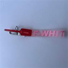 NEW White Compatible Wristband Of Keychain , Bracelet Bag Strap, Hand Chain Bag Strap - Suitable For Both Men And Women.Hand Chain Keychain Hanger In A Stylish Classic Design.Keychain Storage Box.Fashionable  Car Keychain.Hip-Hop Brand Embroidered Canvas Luggage, Backpack, Camera Strap, Denim Accessories - PVC màu hồng - Xem 2
