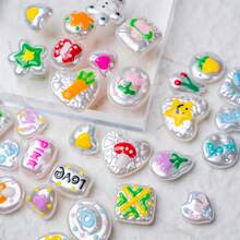 10pcs/20pcs Assorted Multi-Color Acrylic Drip Oil Straight Hole Beads, Suitable For DIY Bracelets, Necklaces, Earrings, Phone Chains, Bag Charms, Jewelry Making, Beading Supplies