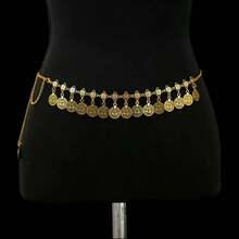 Metal Chain Tassel Waist Chain, Punk Design Vintage Pendant Versatile Accessory,