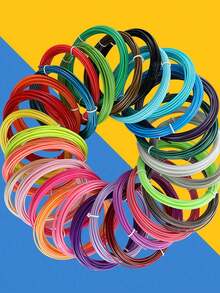 PLA 3D Printing Pen Filament, 3D Printing Filament, Available In 5 Colors, 10 Colors, 20 Colors, 30 Colors, Vibrant Non-Repetitive Colors, Spatial Design, 3D Doodle Material, Christmas Gift, New Year Gift