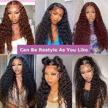 40 Inch Curly Lace Front Wigs Human Hair 250 Density 13x6 HD Transparent Jerry Curly Human Hair Wigs Glueless Wigs Pre Plucked Curly Human Hair Wig For Women Halloween Season
