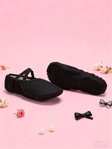 أحذية باليه للبنات، أحذية رقص للاستخدام الداخلي، للتدريب والأداء، أحذية رقص للأطفال