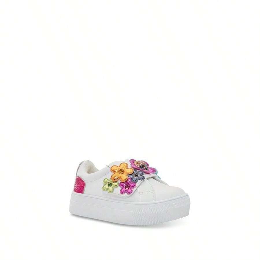 Mini Flower Retal Sneakers - Toddler, Little Kid, Big Kid |  | Infant Sneakers - White Multi - View 1