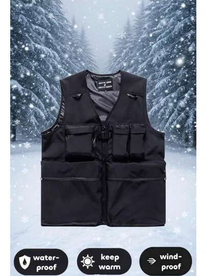 1 Piece Women's Ski Clothing,Snow Vest For Skiing And Skating,Unisex, Solid Color,Outdoor Clothing,Windproof, Waterproof, Lightweight, Warm, Breathable, Comfortable, Durable, Suitable For Sports(Excluding Accessories)