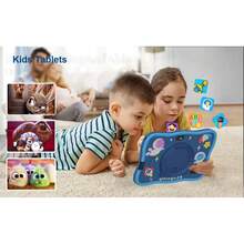 Kids Tablet WiFi 7'' 128Gb - 8Gb Ram Educational Android Quad Core Dual Cameras - PRIMICIAS QIU - Niña - Rosa/Marrón - Ver 5