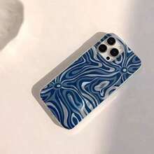 Abstract Floral Geometric Phone Case S25 Ultra S24 S23 S22 S21 FE Plus A52 5G A35 A14 A55 A54 A53 A15 Cover