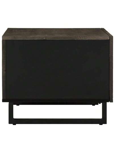 VidaXL Coffee Tafel 80x50x40 Cm Solid Mango Wood Zwart view 5