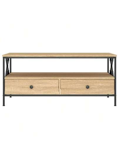 VidaXL Coffee Tafel 100x51x45 Cm Processed Wood Sonoma Oak view 6