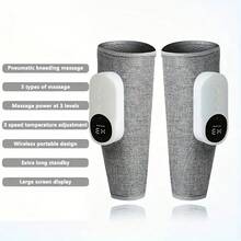 1/2 Pcs Leg Massager - Advanced Rechargeable Air Compression Massage For Calf, Foot And Leg Muscle Relaxation, Christmas, Mother's/Father's Day Gift, USB Rechargeable 2000mAh Lithium Battery